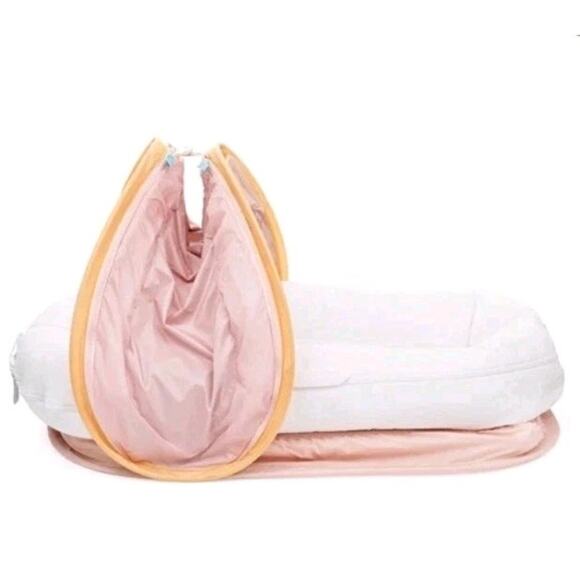 DockATot Cabana Kit Deluxe+ Dock Rose Pink SI23 Sun Shade Mesh Lounge Cover - Picture 2 of 11